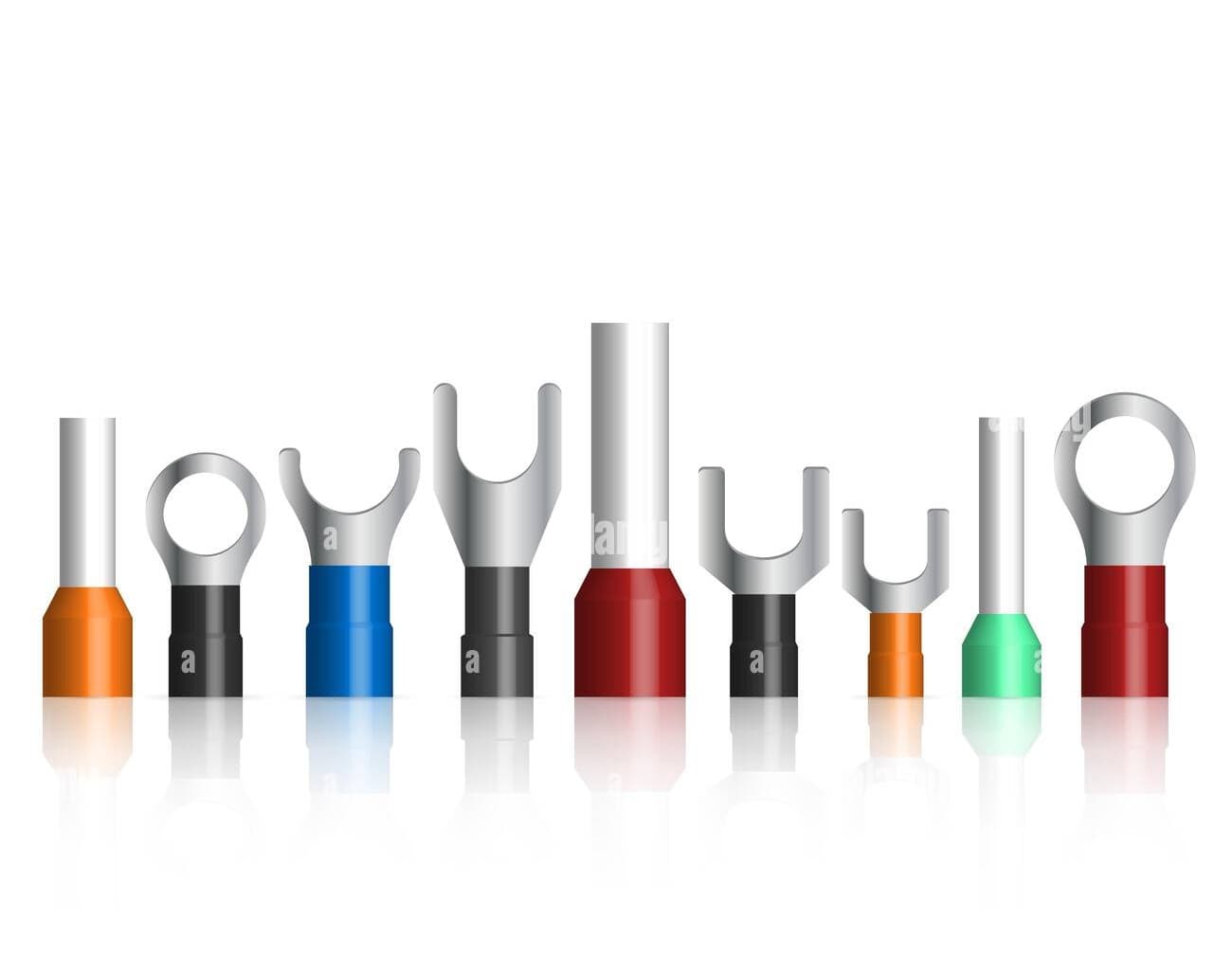 Ring-type cable lug terminal with barrel