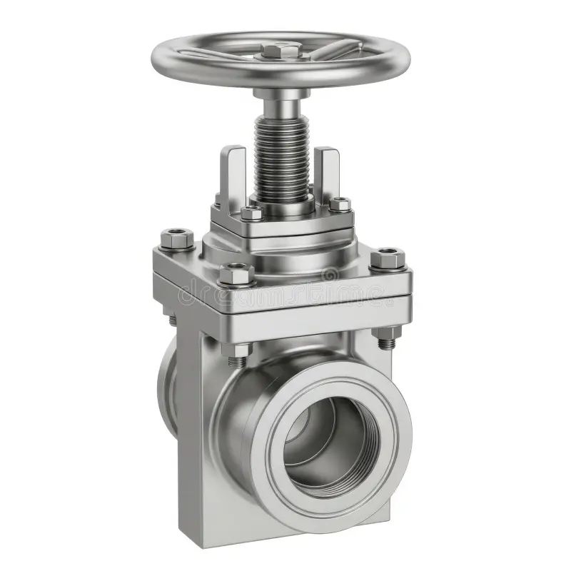 Industrial gate valve with handwheel