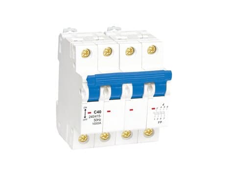 Miniature circuit breaker for DIN-rail mounting