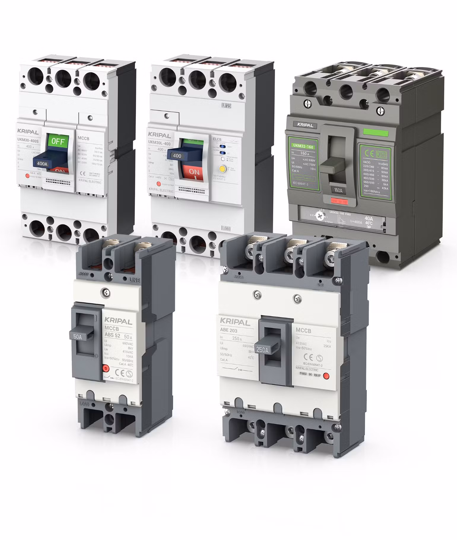 Molded case circuit breaker with operating toggle